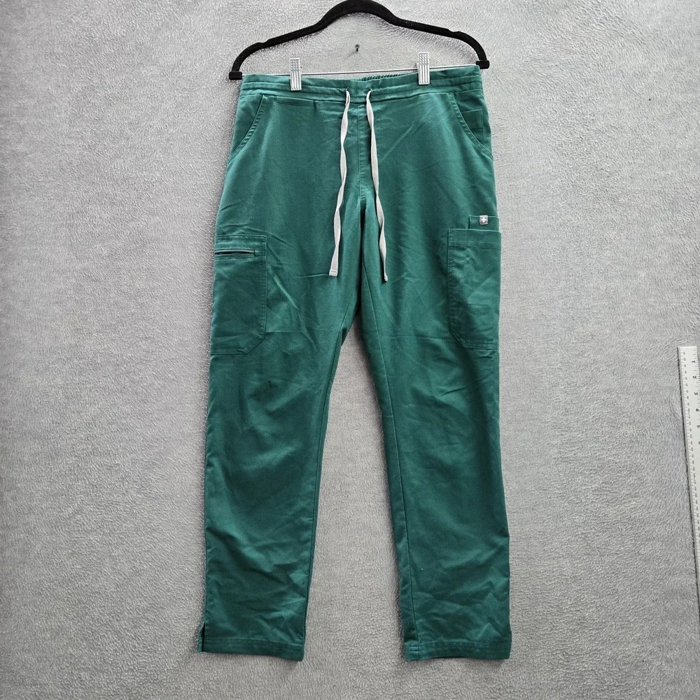 FIGS Women Scrub Pants SMALL Green Cargo PO#1700 27